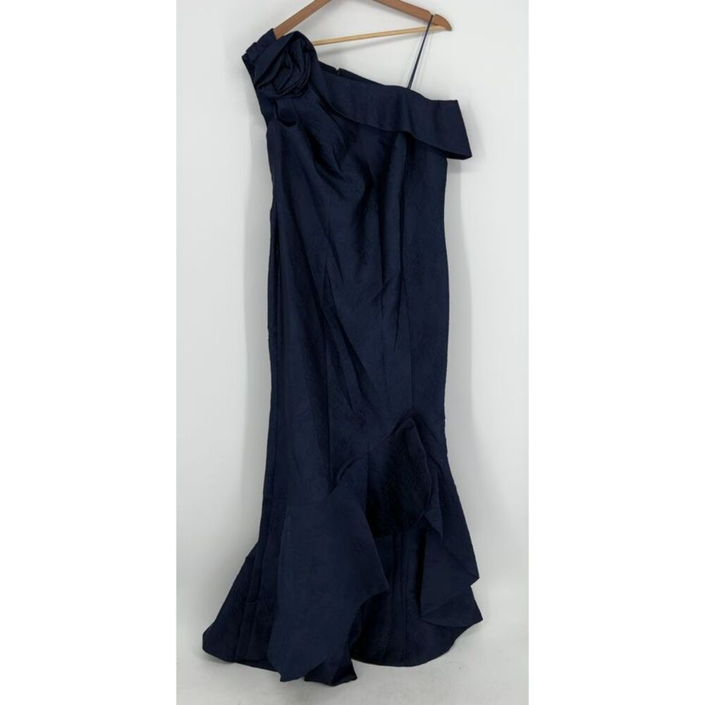 Rickie Freeman for Teri Jon Jacquard Gown in Blue